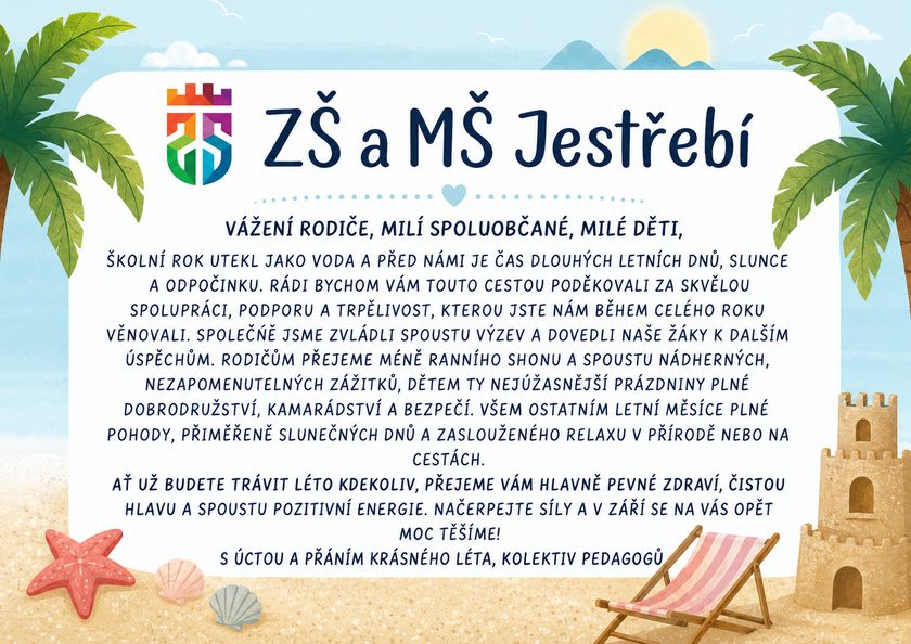 Krásné prožití letních prázdnin