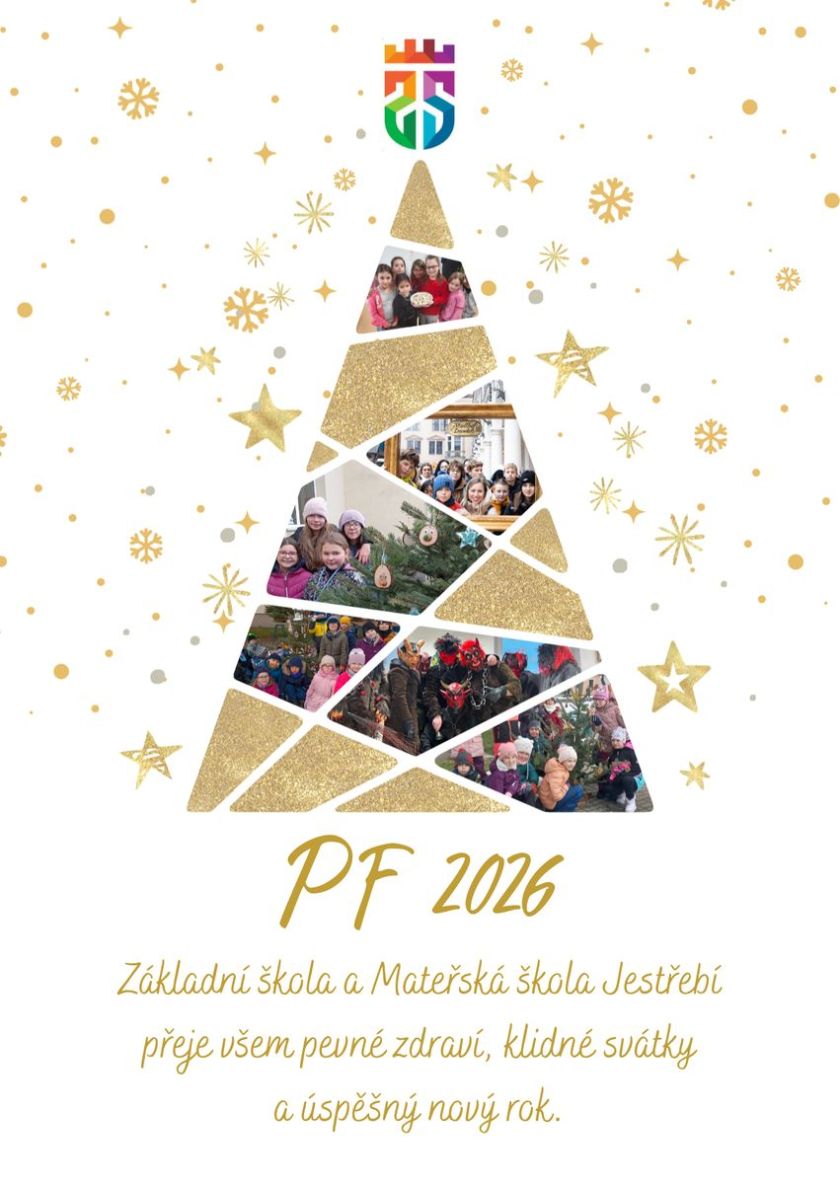 Krásné prožití vánočních svátků a PF2026 přejí zaměstnanci ZŠ a MŠ Jestřebí