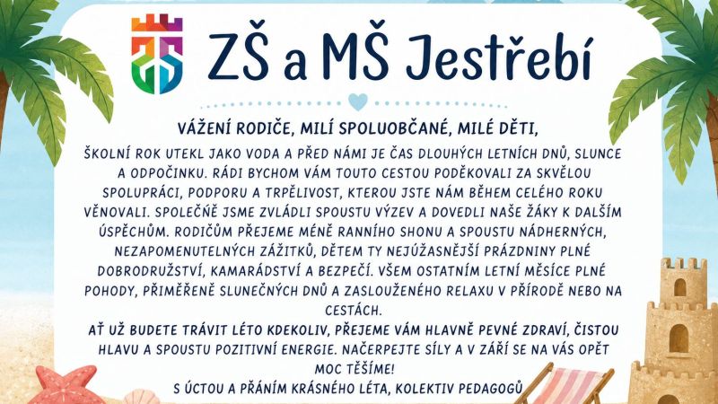 Krásné prožití letních prázdnin